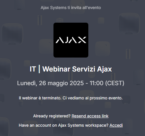 IT | Webinar Servizi Ajax