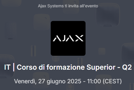 IT | Webinar Corso di formazione Superior - giugno